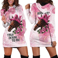 Personalized Kentucky Horse Race Hoodie Dress Big Hats And Horses Pink Out Party