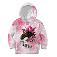 Personalized Kentucky Horse Race Kid Hoodie Big Hats And Horses Pink Out Party