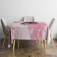 Personalized Kentucky Horse Race Tablecloth Big Hats And Horses Pink Out Party