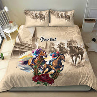 Personalized Kentucky Horse Race Bedding Set Race for Rosse