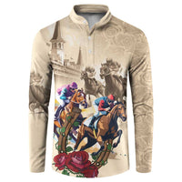 Personalized Kentucky Horse Race Button Sweatshirt Race for Rosse