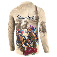 Personalized Kentucky Horse Race Button Sweatshirt Race for Rosse