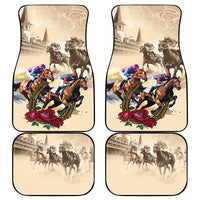 Personalized Kentucky Horse Race Car Mats Race for Rosse
