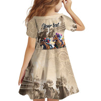 Personalized Kentucky Horse Race Family Matching Off Shoulder Short Dress and Hawaiian Shirt Race for Rosse