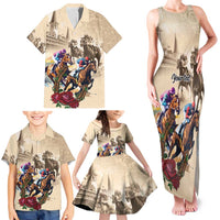 Personalized Kentucky Horse Race Family Matching Tank Maxi Dress and Hawaiian Shirt Race for Rosse