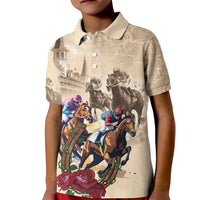 Personalized Kentucky Horse Race Kid Polo Shirt Race for Rosse
