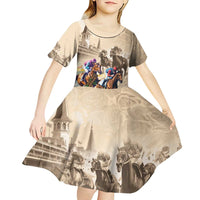 Personalized Kentucky Horse Race Kid Short Sleeve Dress Race for Rosse
