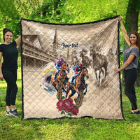 Personalized Kentucky Horse Race Quilt Race for Rosse