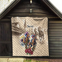 Personalized Kentucky Horse Race Quilt Race for Rosse