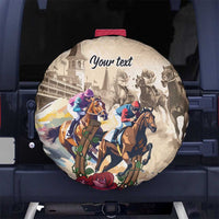 Personalized Kentucky Horse Race Spare Tire Cover Race for Rosse