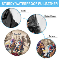 Personalized Kentucky Horse Race Spare Tire Cover Race for Rosse