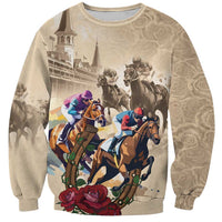 Personalized Kentucky Horse Race Sweatshirt Race for Rosse