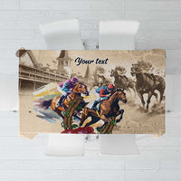 Personalized Kentucky Horse Race Tablecloth Race for Rosse