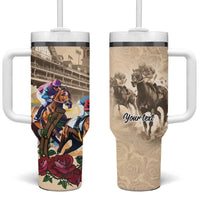 Personalized Kentucky Horse Race Tumbler With Handle Race for Rosse