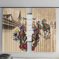 Personalized Kentucky Horse Race Window Curtain Race for Rosse