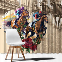 Personalized Kentucky Horse Race Window Curtain Race for Rosse