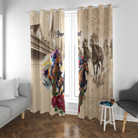 Personalized Kentucky Horse Race Window Curtain Race for Rosse