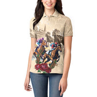 Personalized Kentucky Horse Race Women Polo Shirt Race for Rosse