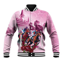 Personalized Kentucky Horse Race Baseball Jacket Pink Out Party
