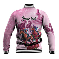 Personalized Kentucky Horse Race Baseball Jacket Pink Out Party