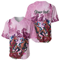 Personalized Kentucky Horse Race Baseball Jersey Pink Out Party