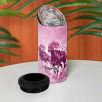 Personalized Kentucky Horse Race 4 in 1 Can Cooler Tumbler Pink Out Party