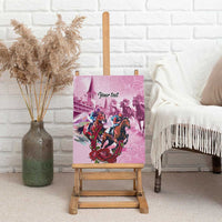 Personalized Kentucky Horse Race Canvas Wall Art Pink Out Party