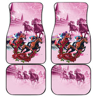 Personalized Kentucky Horse Race Car Mats Pink Out Party