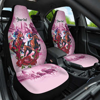 Personalized Kentucky Horse Race Car Seat Cover Pink Out Party