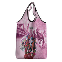Personalized Kentucky Horse Race Grocery Bag Pink Out Party