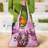 Personalized Kentucky Horse Race Grocery Bag Pink Out Party