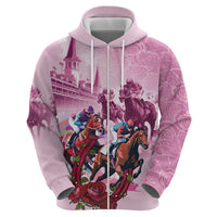 Personalized Kentucky Horse Race Hoodie Pink Out Party
