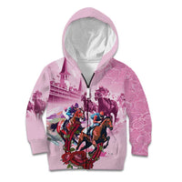 Personalized Kentucky Horse Race Kid Hoodie Pink Out Party