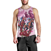 Personalized Kentucky Horse Race Men Tank Top Pink Out Party