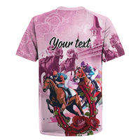 Personalized Kentucky Horse Race Rugby Jersey Pink Out Party