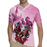 Personalized Kentucky Horse Race Rugby Jersey Pink Out Party