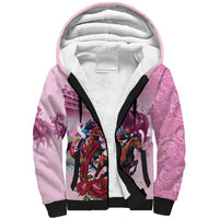 Personalized Kentucky Horse Race Sherpa Hoodie Pink Out Party