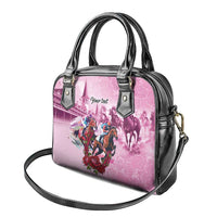 Personalized Kentucky Horse Race Shoulder Handbag Pink Out Party