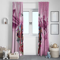 Personalized Kentucky Horse Race Window Curtain Pink Out Party