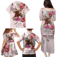 Personalized Kentucky Horse Race Family Matching Puletasi and Hawaiian Shirt Talk Derby To Me Derby Horse