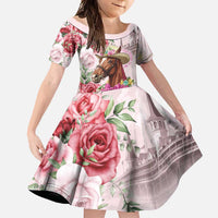 Personalized Kentucky Horse Race Family Matching Short Sleeve Bodycon Dress and Hawaiian Shirt Talk Derby To Me Derby Horse