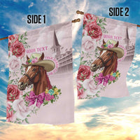 Personalized Kentucky Horse Race Garden Flag Talk Derby To Me Derby Horse