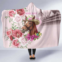 Personalized Kentucky Horse Race Hooded Blanket Talk Derby To Me Derby Horse