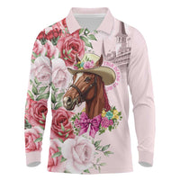 Personalized Kentucky Horse Race Long Sleeve Polo Shirt Talk Derby To Me Derby Horse