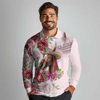 Personalized Kentucky Horse Race Long Sleeve Polo Shirt Talk Derby To Me Derby Horse