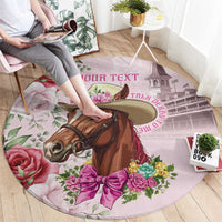 Personalized Kentucky Horse Race Round Carpet Talk Derby To Me Derby Horse
