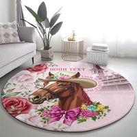 Personalized Kentucky Horse Race Round Carpet Talk Derby To Me Derby Horse