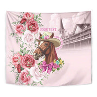 Personalized Kentucky Horse Race Tapestry Talk Derby To Me Derby Horse