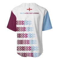 English European Football Baseball Jersey Sublimation Blue Maroon Stripes Effect