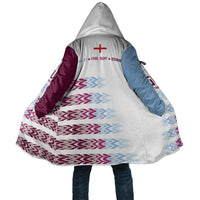 English European Football Cloak Sublimation Blue Maroon Stripes Effect